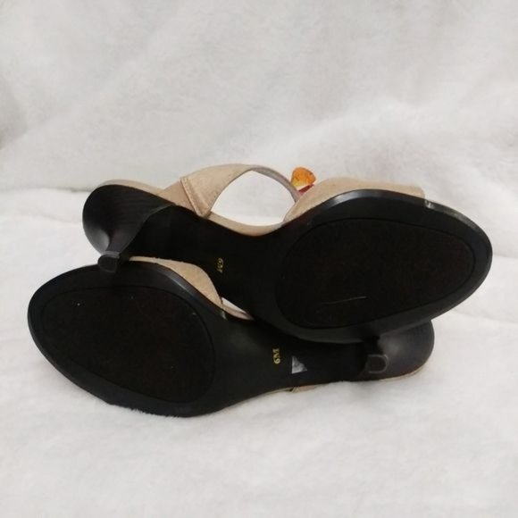 Ann Marino Jeweled Mule Sandals Size 6M - Picture 6 of 6